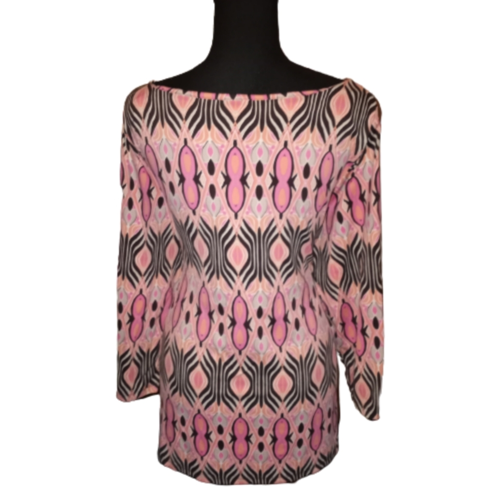 Charter Club Womens Knit Print Longsleeve Top PLUS SIZE